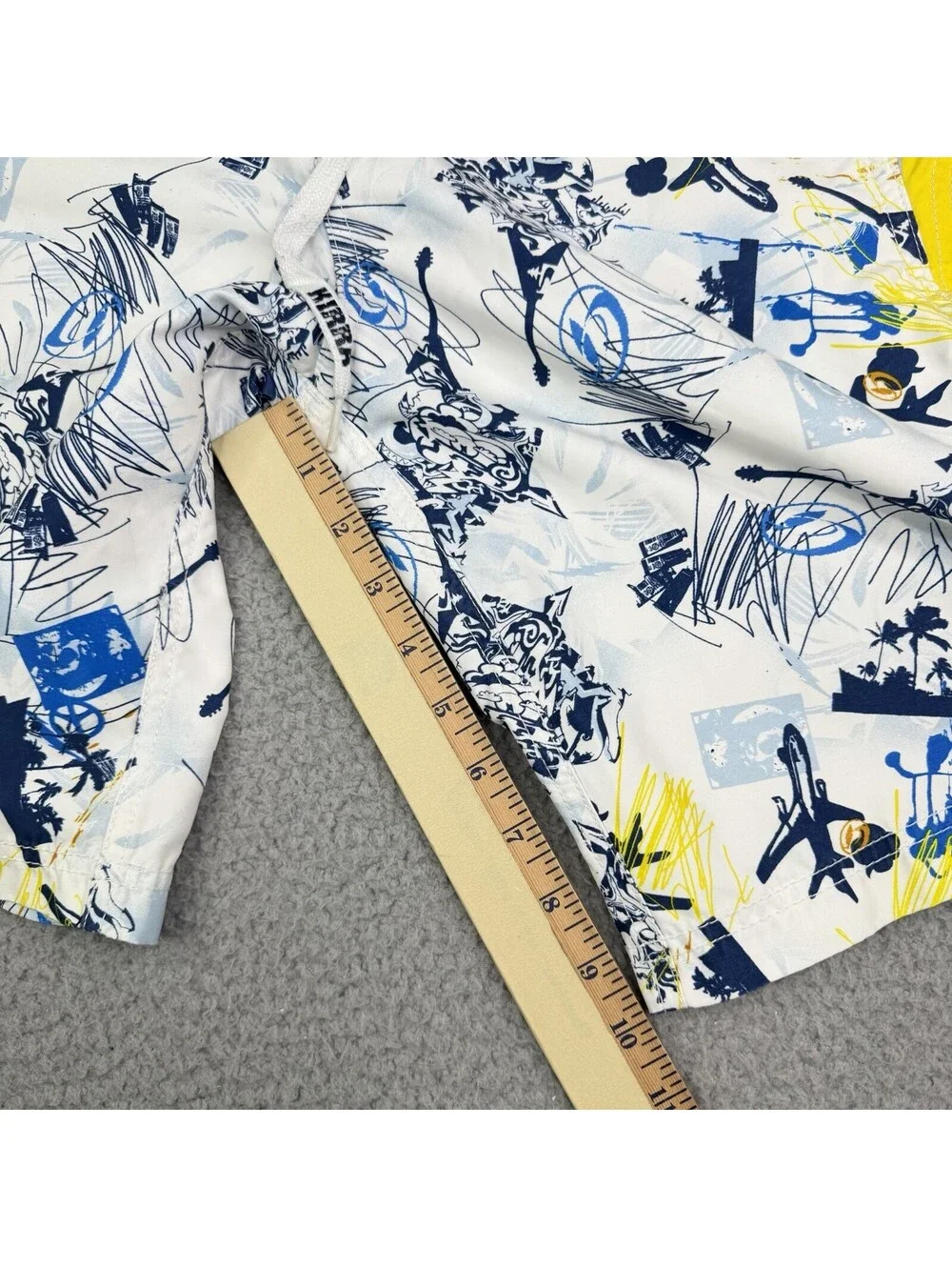 Vintage Kirra Board Shorts Size 31 Y2K 90s 10” Drawstring Surf Skate